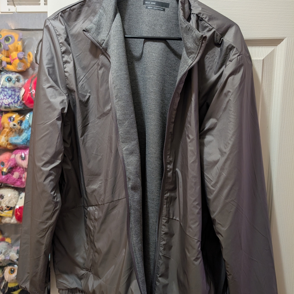 Women's Charcoal Windbreaker Jacket